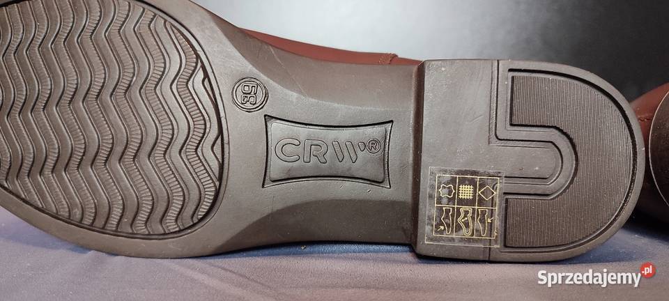 CRW Casual Jodhpur skórzane sztyblety Jasień