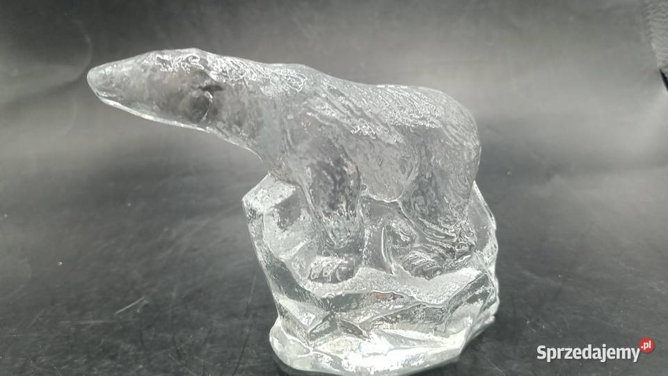 Zabytkowy przycisk do papieru szklany niedźwiedź lubelskie Zamość sprzedam