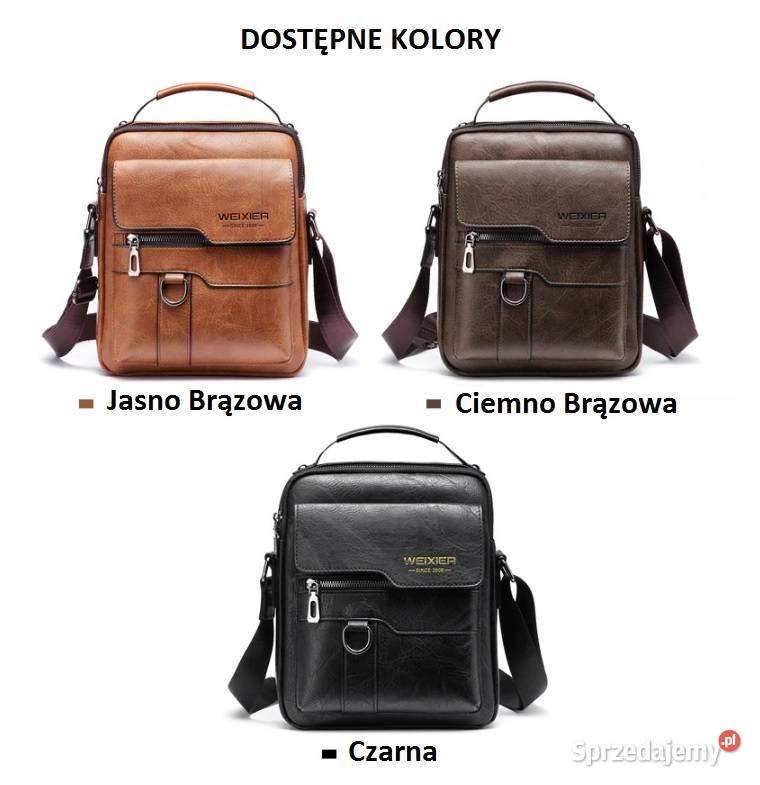 Torba na ramię skórzana saszetka listonoszka 3 wielkopolskie Piła