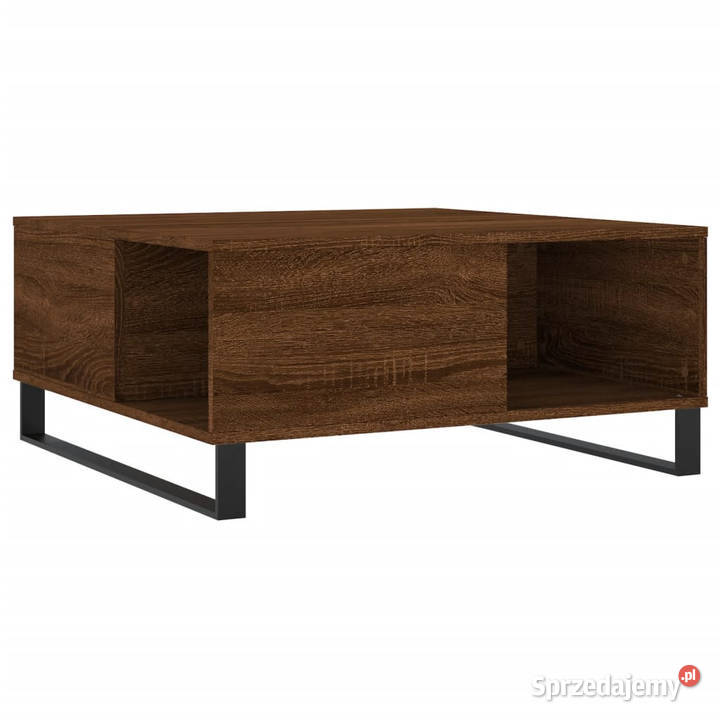 Stolik kawowy brązowy dąb 80x80x365 WM830795 mazowieckie Warszawa sprzedam