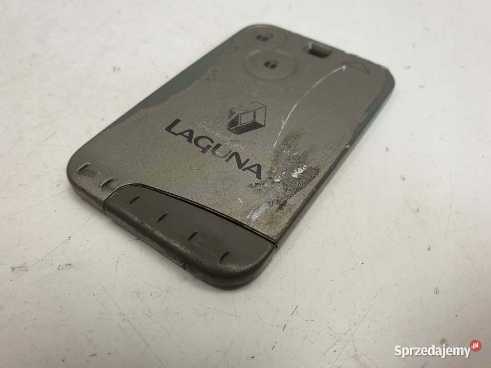 KARTA RENAULT LAGUNA KARTA KLUCZYK Rudka