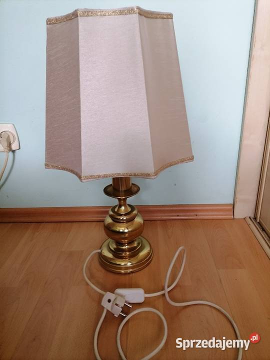 Lampa mosiężna gabinetowa z łat 60 tych Art deco Kraków sprzedam
