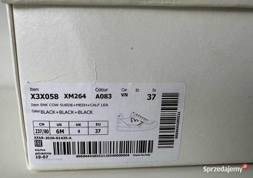 EMPORIO ARMANI buty sportowe rozmiar 37 Damskie Szczecin