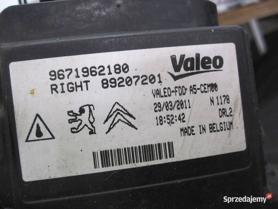 CITROEN DS3 11r lampa do jazdy dziennej prawa Kielce