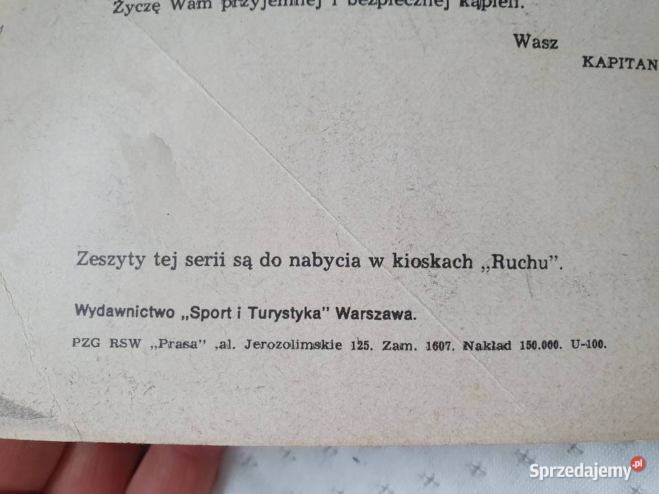 Kapitan Żbik Sudnia wydanie 1 1971 Gdynia sprzedam