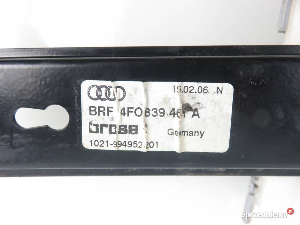 PODNOŚNIK SZYBY LEWY TYLNY AUDI A6 C6 4F0839461A małopolskie