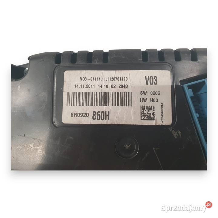 LICZNIK ZEGARY 6R0920860H VW Polo V 12 12V 14 osobowe Chełm