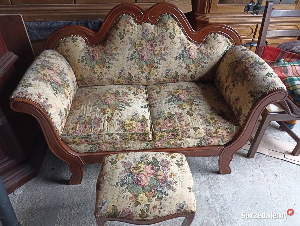 Sofa antyczna 2osobowa hocker Trzebicz