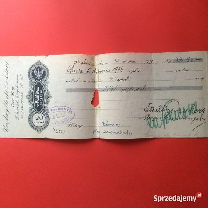 1515 Weksel Wystawiony W Krakowie 12 Szczecin