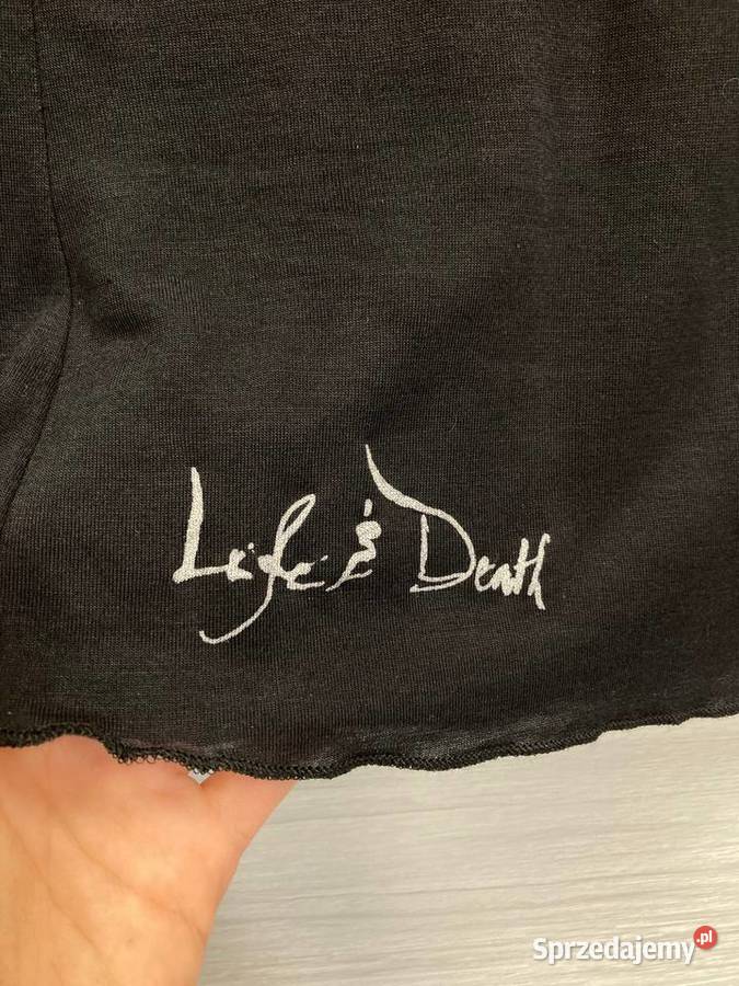 Nowa czarna gotycka bluzka LifeDeath modal XS S Rozmiar 34(XS) Moda i Styl podkarpackie Nisko