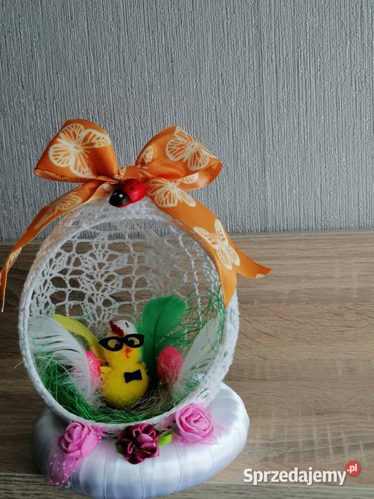Stroik świąteczny wielkanocny wykonany