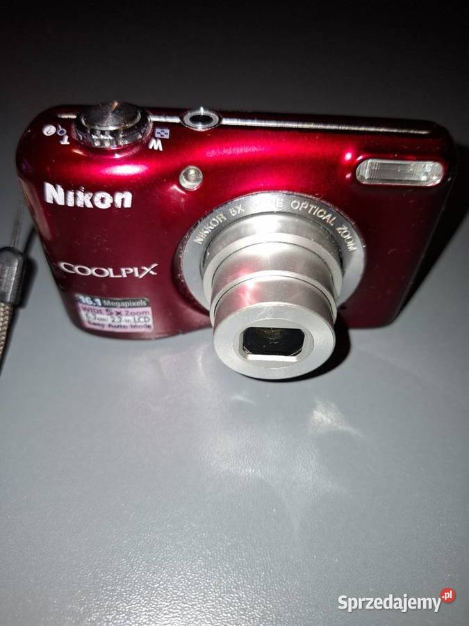 Nikon Coolpix L27 161MP 5x Zoom Stan Czerwony Sochaczew sprzedam