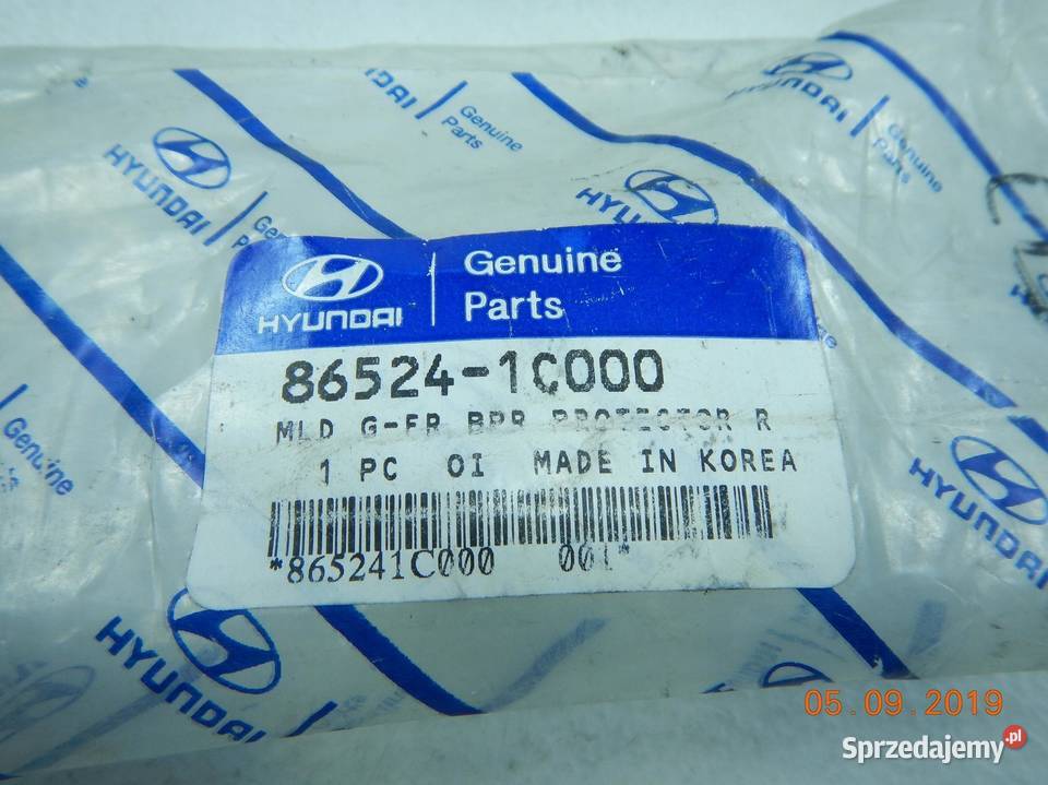 LISTWA ZDERZAKA PRAWY PRZÓD HYUNDAI GETZ 05 ASO