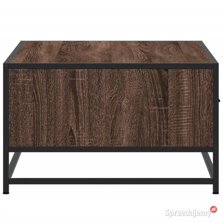 Stolik kawowy brązowy dąb 90x57x35 materiał Warszawa