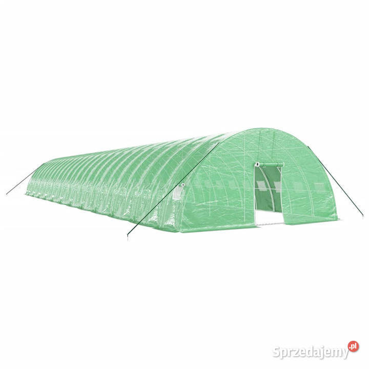 Szklarnia ze stalową ramą zielona 144 m 24x6x285 Warszawa