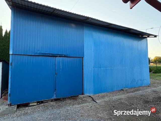 Garaż blaszany duży 6x10m drewniana podłoga podkarpackie Rzeszów sprzedam