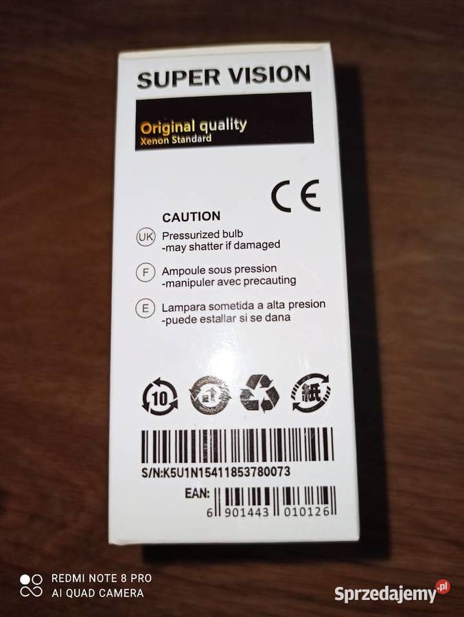 Żarnik Xenon D2S super vision 6000K 2sztuki nowe lampy przednie śląskie Rybnik
