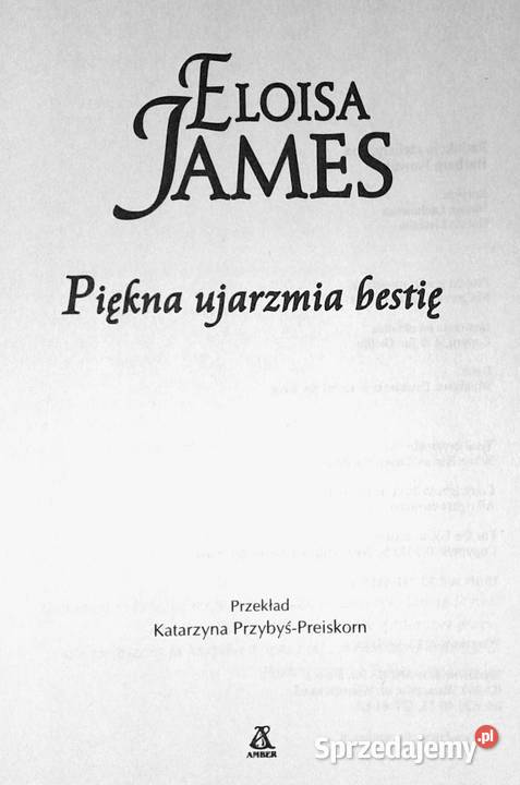 Piękna ujarzmia bestię Eloisa James Chełm