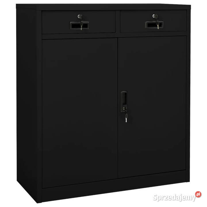 Szafka biurowa czarna 90x40x102 stalowa WM336411 Warszawa
