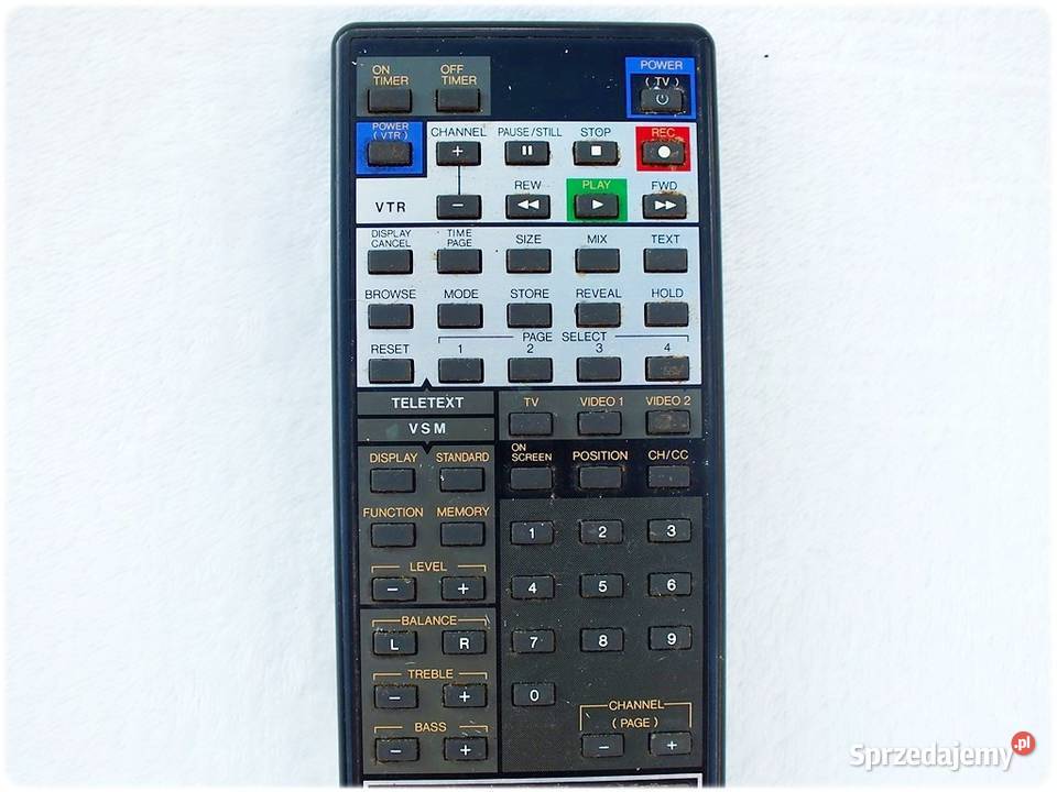 Pilot JVC RM0703 do starszych TV i magnetowidów Żary