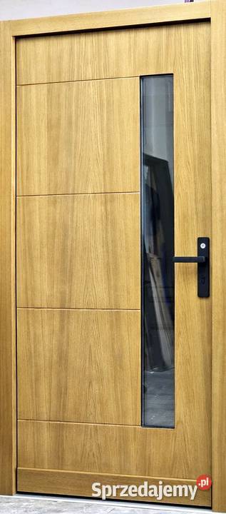 Drzwi DŁUGOSZ zewnętrzne nowoczesne drewniane Sieradz