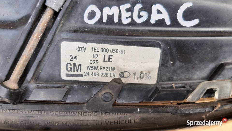 lampa prawa lewa opel omega b c xenon lampy sprzedam