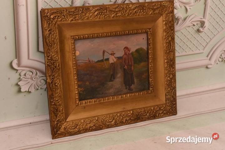 Józef Chełmoński Pejzaż Polskiej Wsi Chłop z małopolskie Kraków