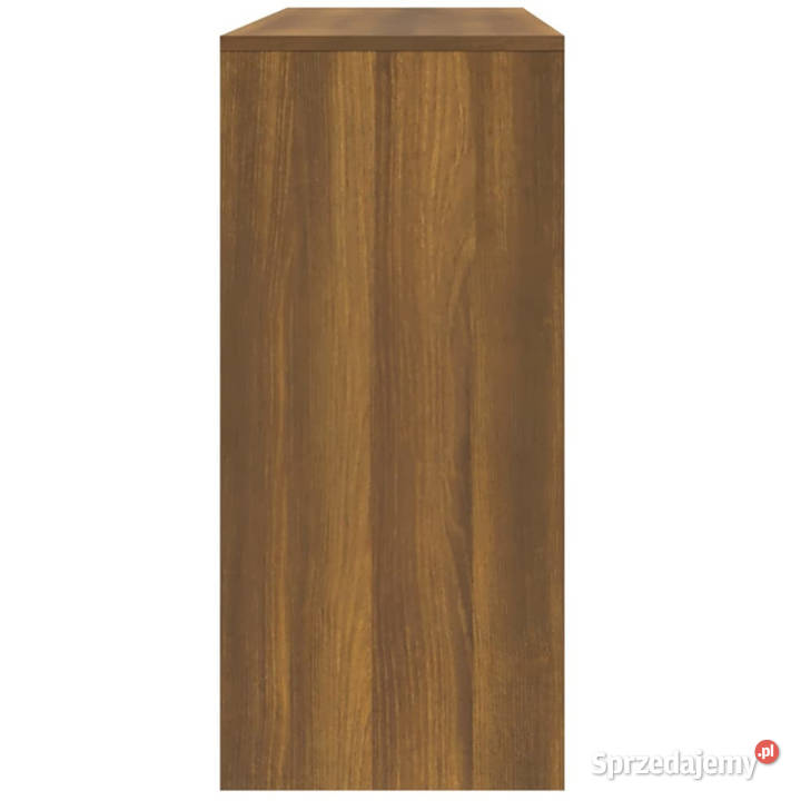 Stolik konsolowy brązowy dąb 100x35x765 WM813037 mazowieckie Warszawa