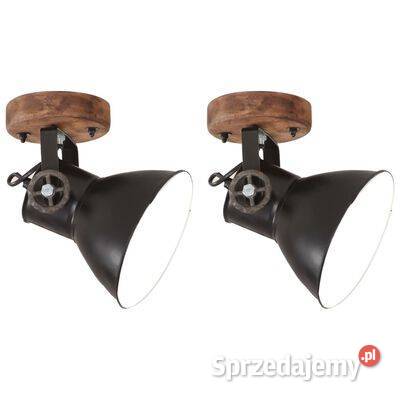 Industrialne lampy ściennesufitowe 2 czarne Warszawa sprzedam