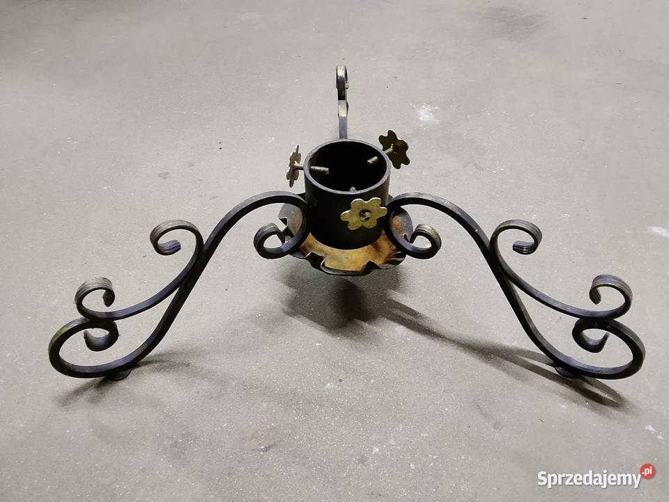 Stojak pod choinkę metalowy duży stabilny świętokrzyskie Mirzec