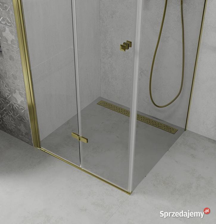 Kabina prysznicowa złota składana ścianka stała podlaskie Choroszcz sprzedam