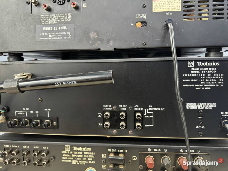Technics SU3500 Amplifier ST3500 Tuner RS671US Łapy