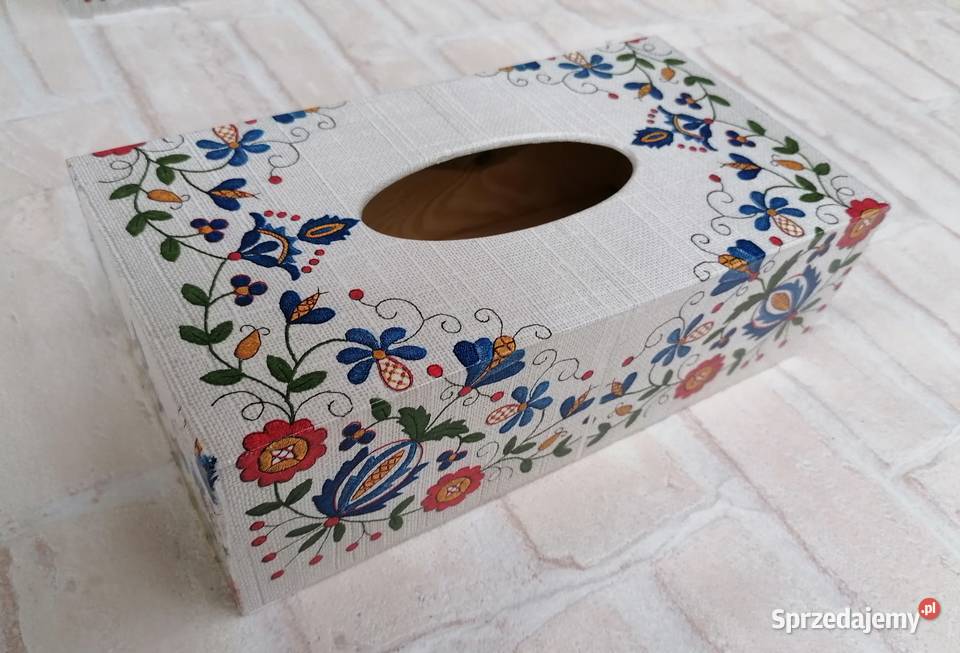 Chustecznik pojemnik na chusteczki różne wzory Akcesoria łazienkowe sprzedam