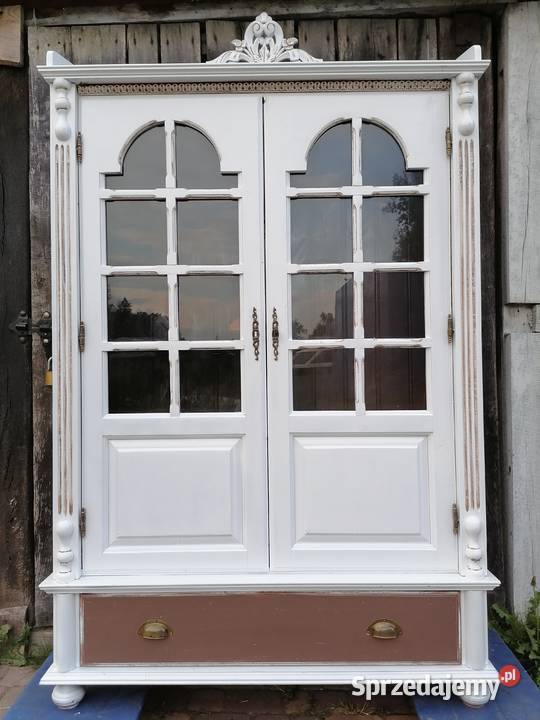 Witryna przeszklona shabby chic Kredensy i witryny lubelskie