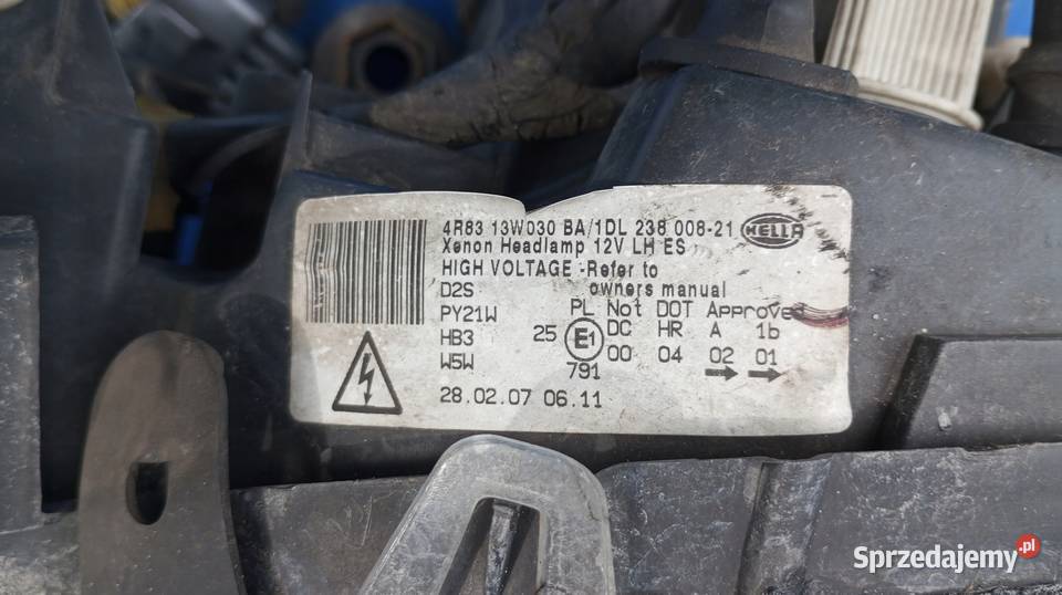 LAMPA REFLEKTOR LEWY PRZÓD EU 1DL238008 JAGUAR S wielkopolskie