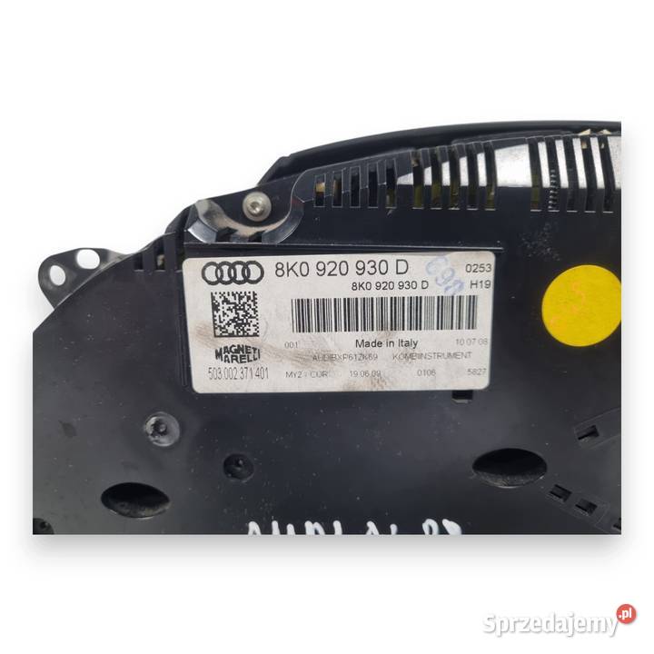 LICZNIK ZEGARY 8K0920930D Audi A4 B8 20 27 30 Chełm