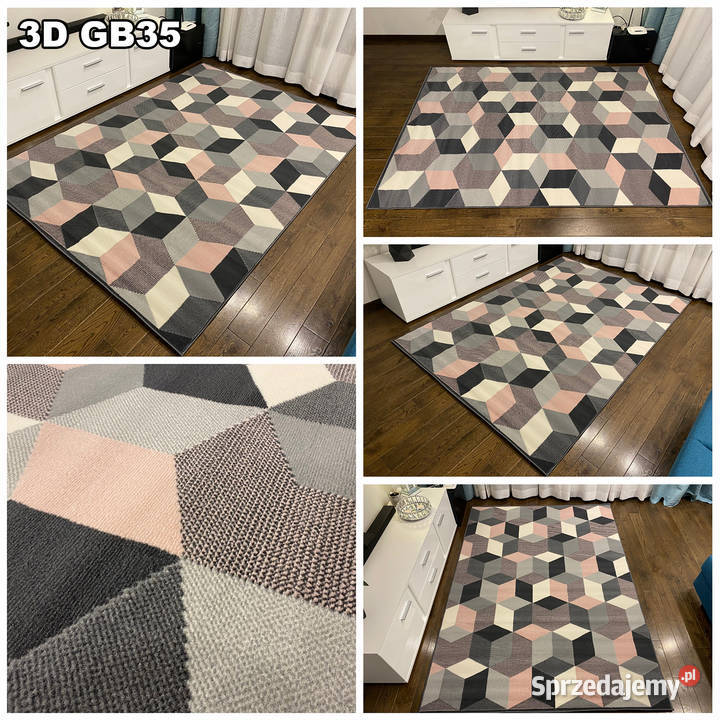 DYWAN 140X200 IDEA 3D GB35 GĘSTY WŁOS podlaskie
