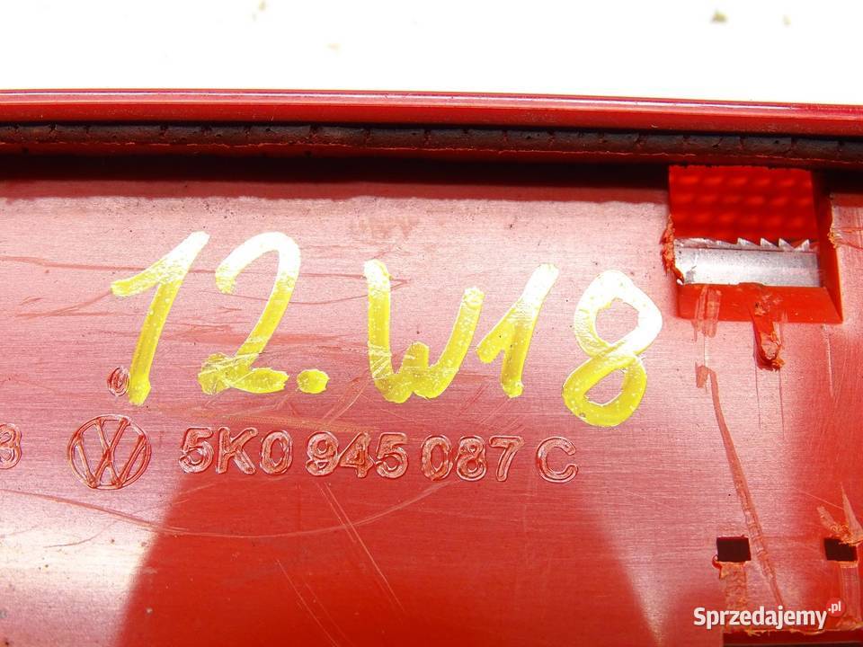 TRZECIE ŚWIATŁO STOP STOPU 5K0945087C VW POLO V osobowe małopolskie