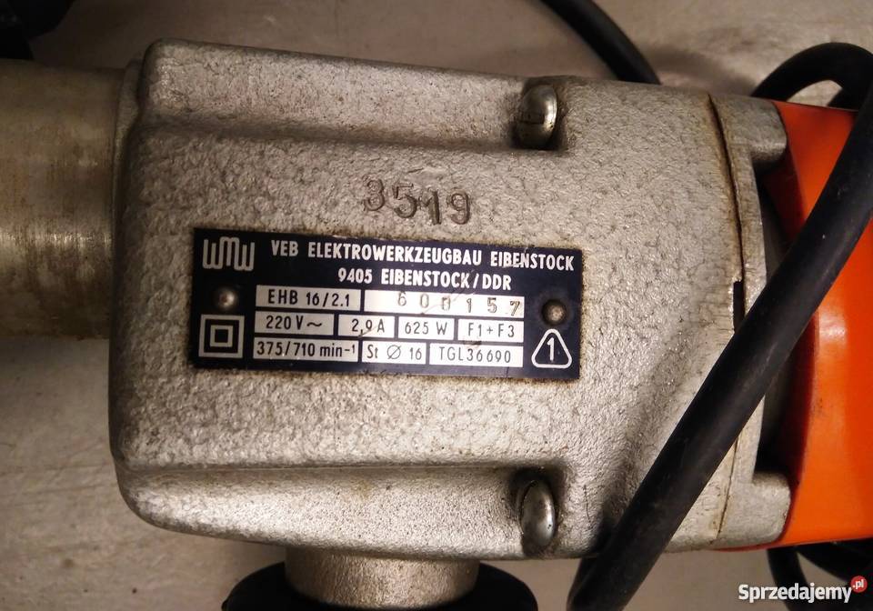 Wiertarka VEB EHB 1621 EIBENSTOCK 9405 DDR 625W 230V Warszawa
