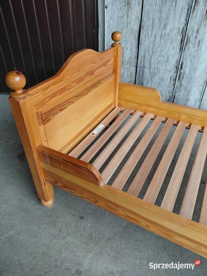 łóżko sosnowe jednoosobowe 489 Byczyna sprzedam