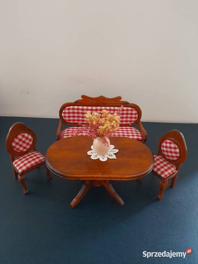 Zestaw mebelek lalek jadalnia w skali 112 sprzedam