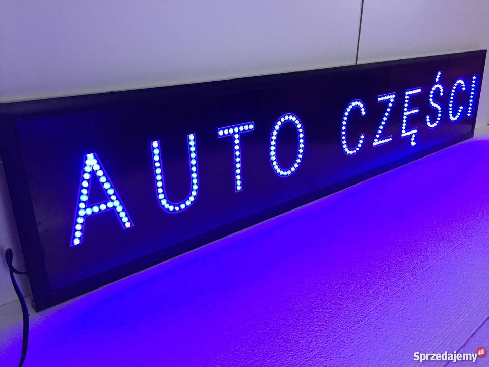 AUTO CZĘŚCI LED reklama 150x30 zewnętrzna NOWA osobowe Pomiechówek