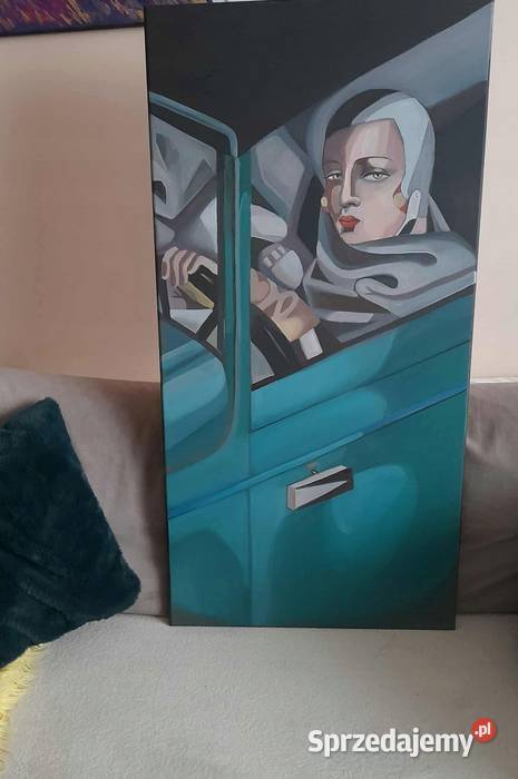 Sprzedam obraz Kobieta w zielonym Bugatti Łódź