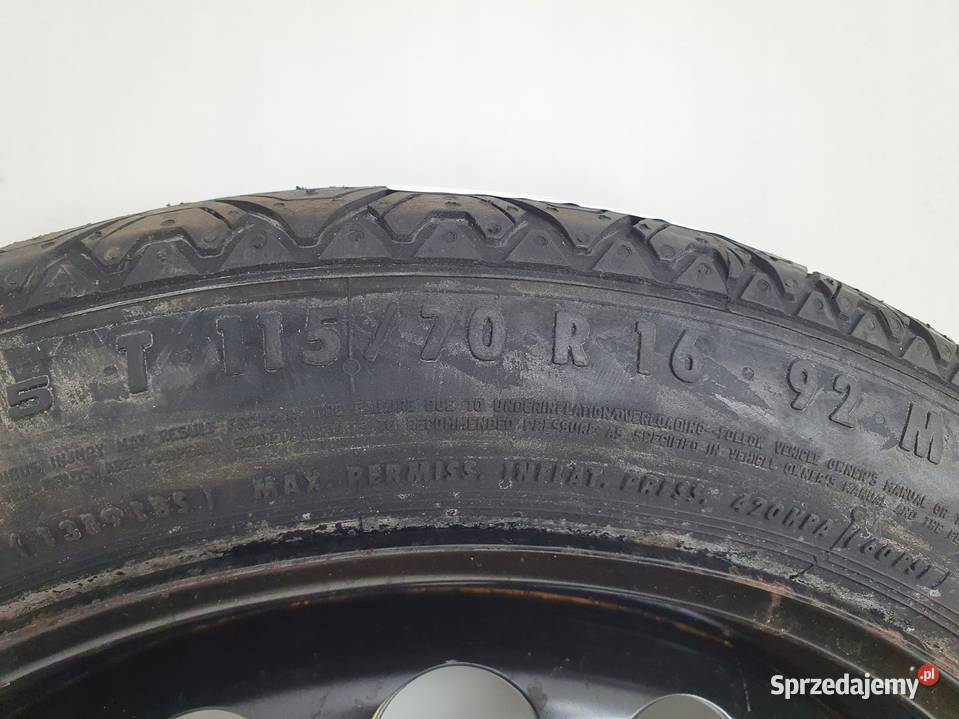 KOŁO DOJAZDOWE Opel Astra J Zafira C dojazdówka Chełm