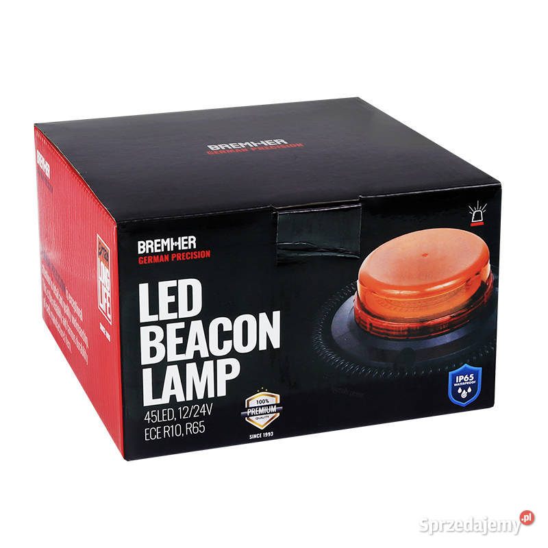 LAMPA OSTRZEGAWCZA KOGUT NISKA MAGNES 3 OTWORY