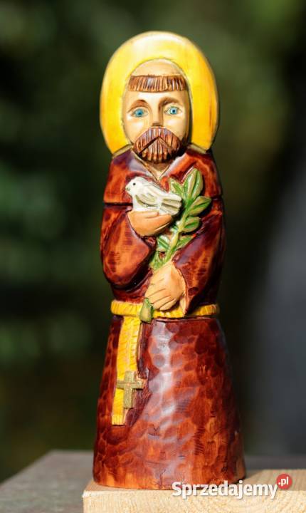 Św Franciszek rzeźba ludowa Gniezno