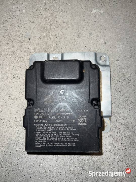 Sensor poduszki FIAT 500 Airbag czujnik poduszki Poduszki powietrzne Jarosław