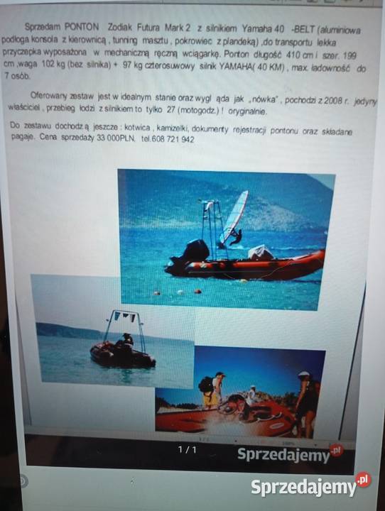 Ponton ZODIAK Futura Żywiec