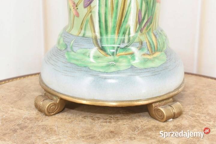 Zielony Porcelanowy Wazon Kwiaty Motyle Sztuczne kwiaty i owoce Kraków