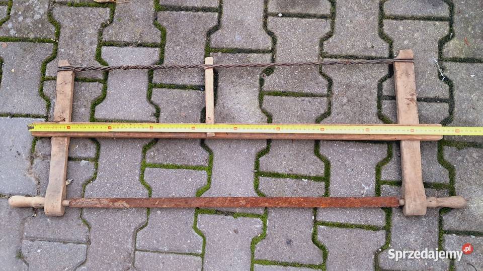 Stara Drewniana Piła Ramowa Stolarska PRL kujawsko-pomorskie Świecie